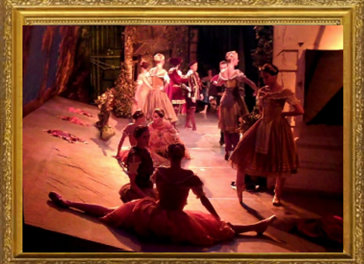 Giselle ballet backstage by Roy Webb
