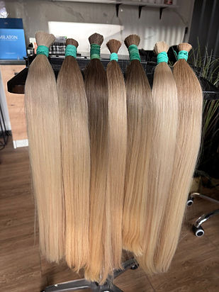 Luksusowe włosy słowiańskie, proste, w kolorze platynowy blond