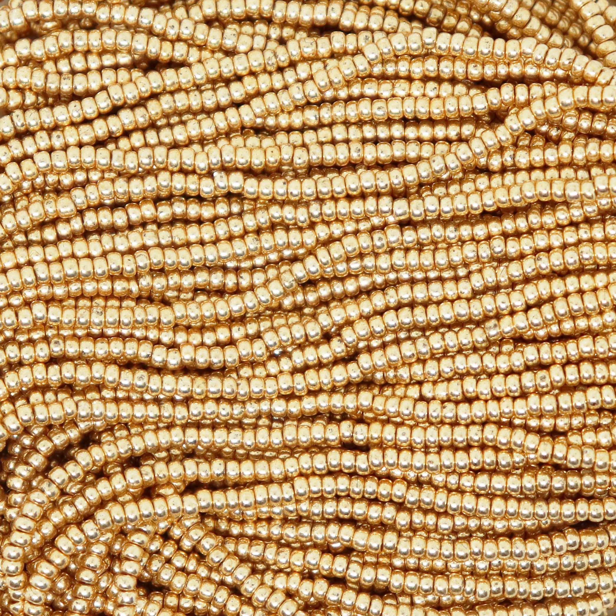 Rocaille Seed Bead 11/0(2.1mm)- Light Gold Metallic