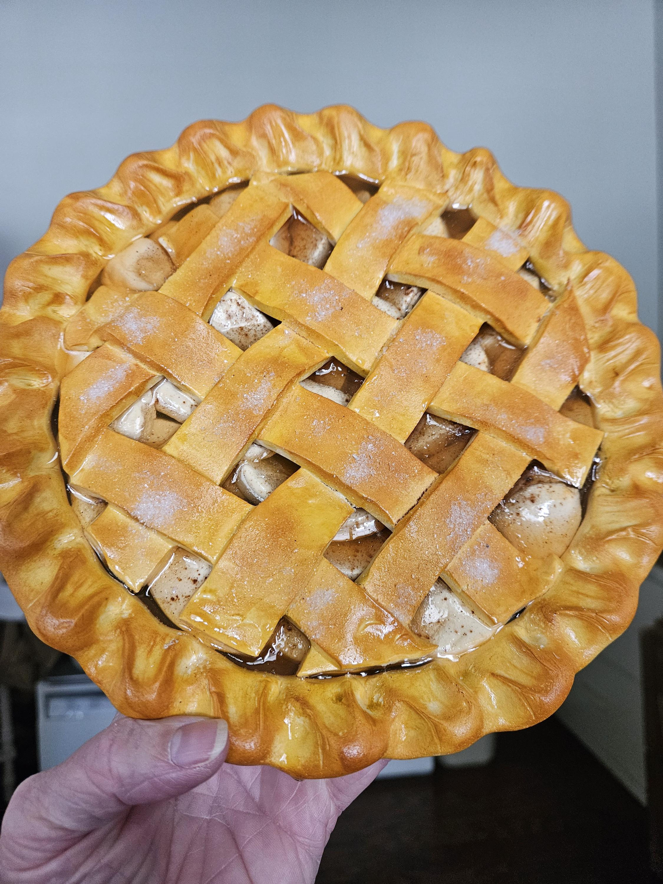 Fake Apple Pie: 9-inch Display Food for photographers and stagers