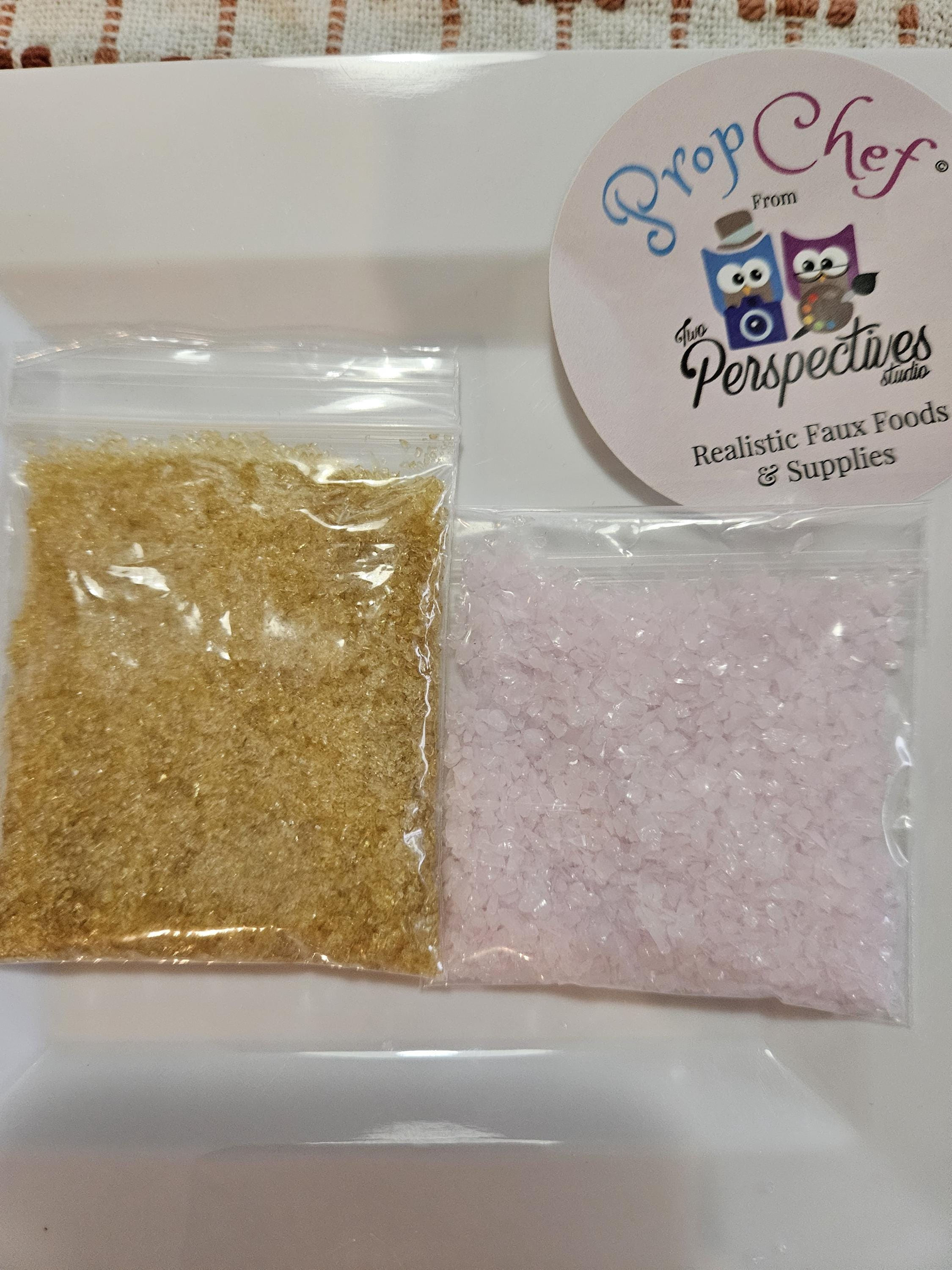 Fake Brown Sugar or Pink Salt: Realistic Food prop creation (20g)