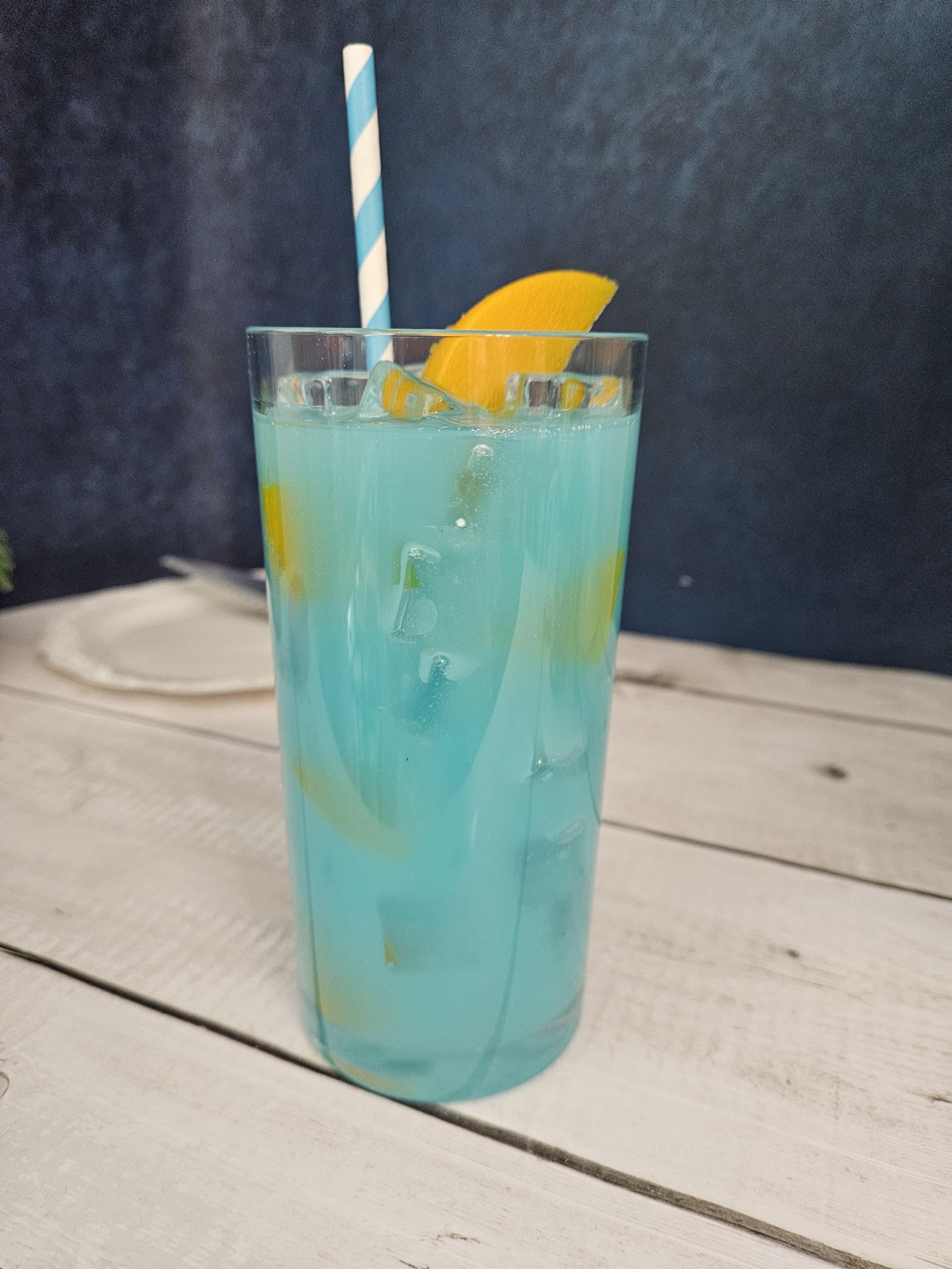 Fake Blue Raspberry Peach Cocktail: Party Prop, Bar Decor