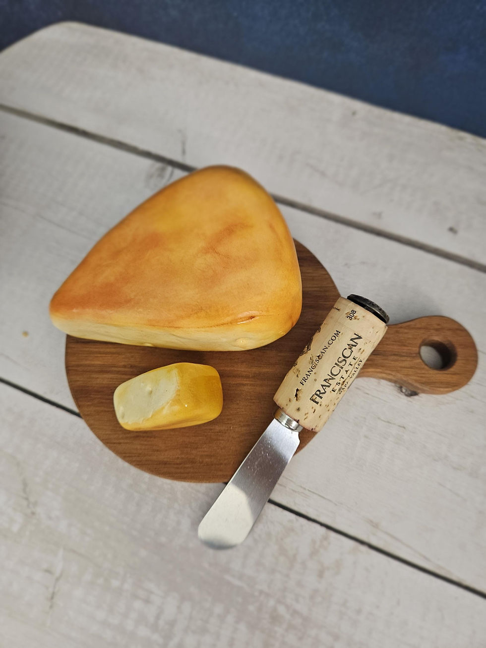 Thumbnail: Fake Mini Cheese Board Set: Acacia Wood, Prop Food