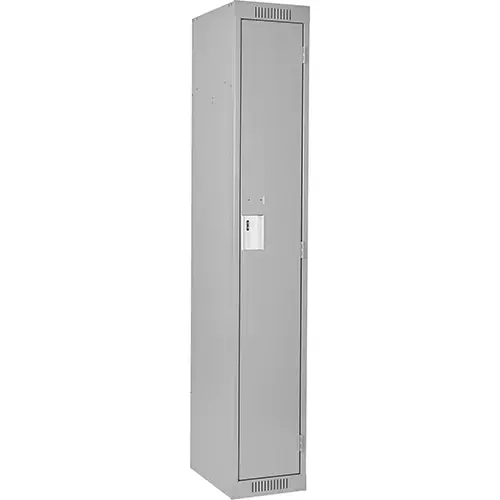 ANTHONY STEEL MFG - Clean Line™ Lockers, 12" x 18" x 72", Steel, Grey, Rivet
