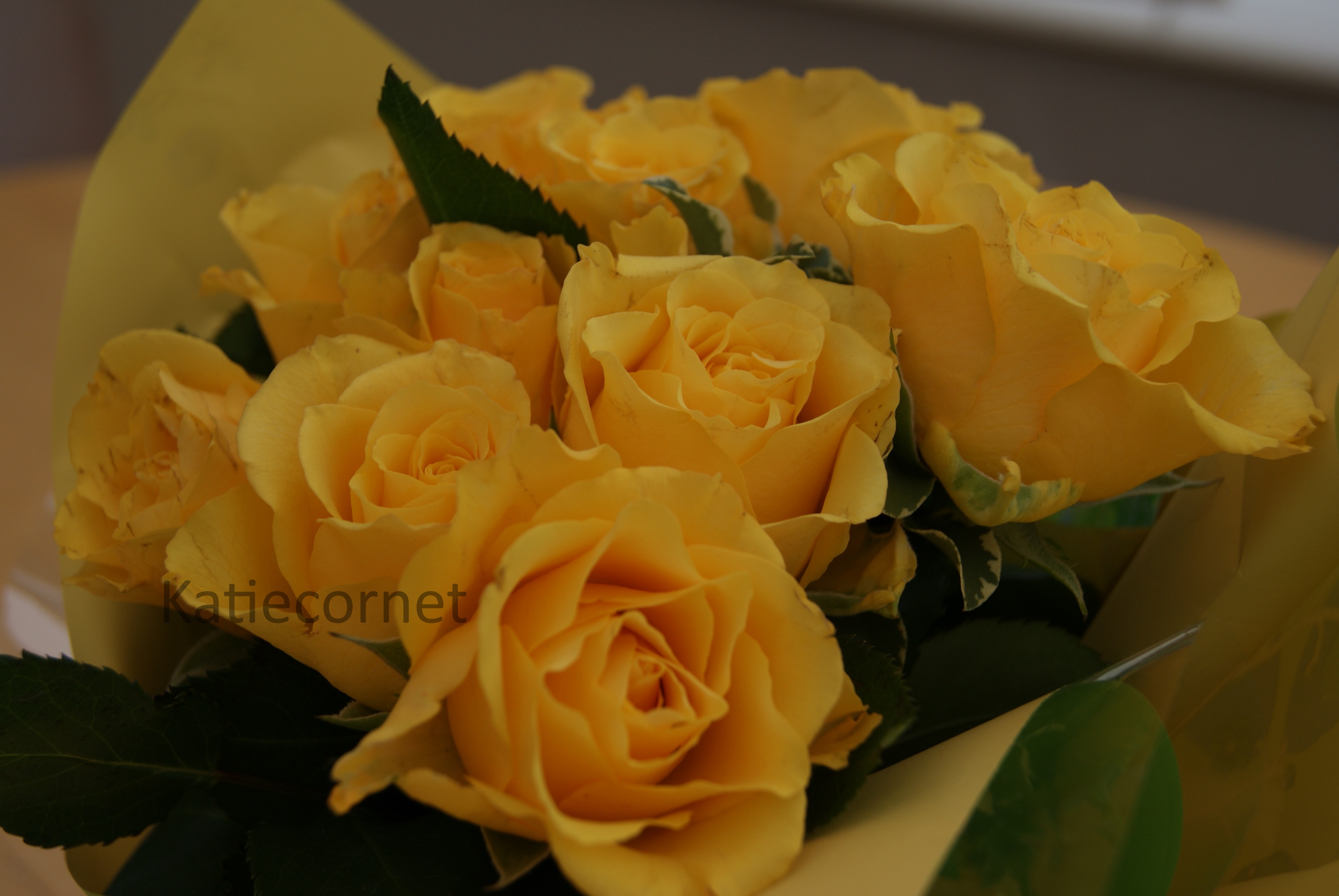 3. Yellow Rose Bouquet.