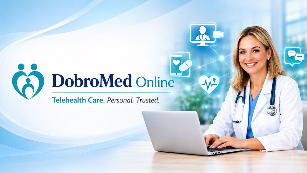 Russian and Ukrainian speaking nurse practitioner providing telehealth consultation