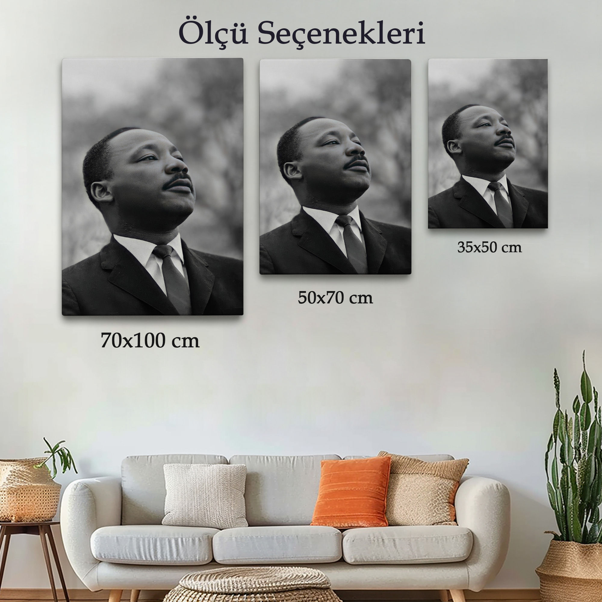 Martin Luther King Dekoratif Kanvas Duvar Tablosu