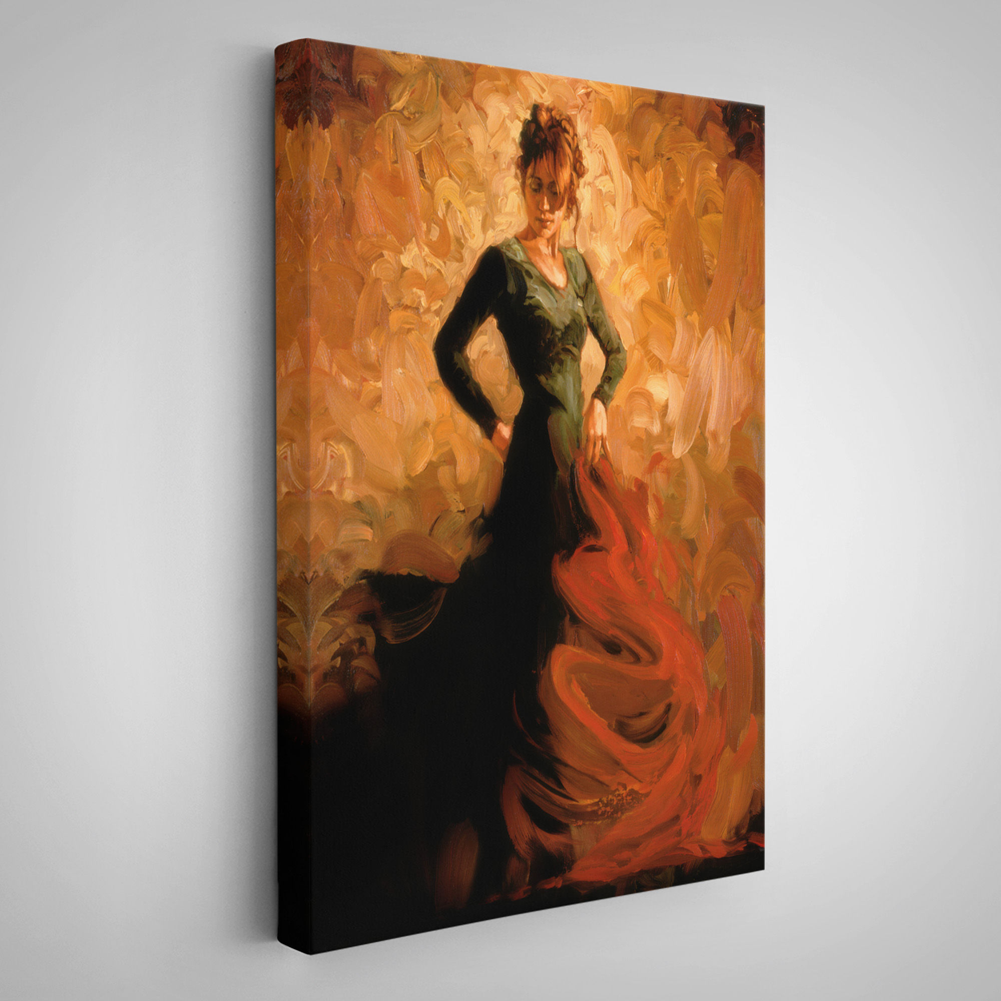 Flamenko Dansçısı Kadın Dekoratif Duvar Tablosu
