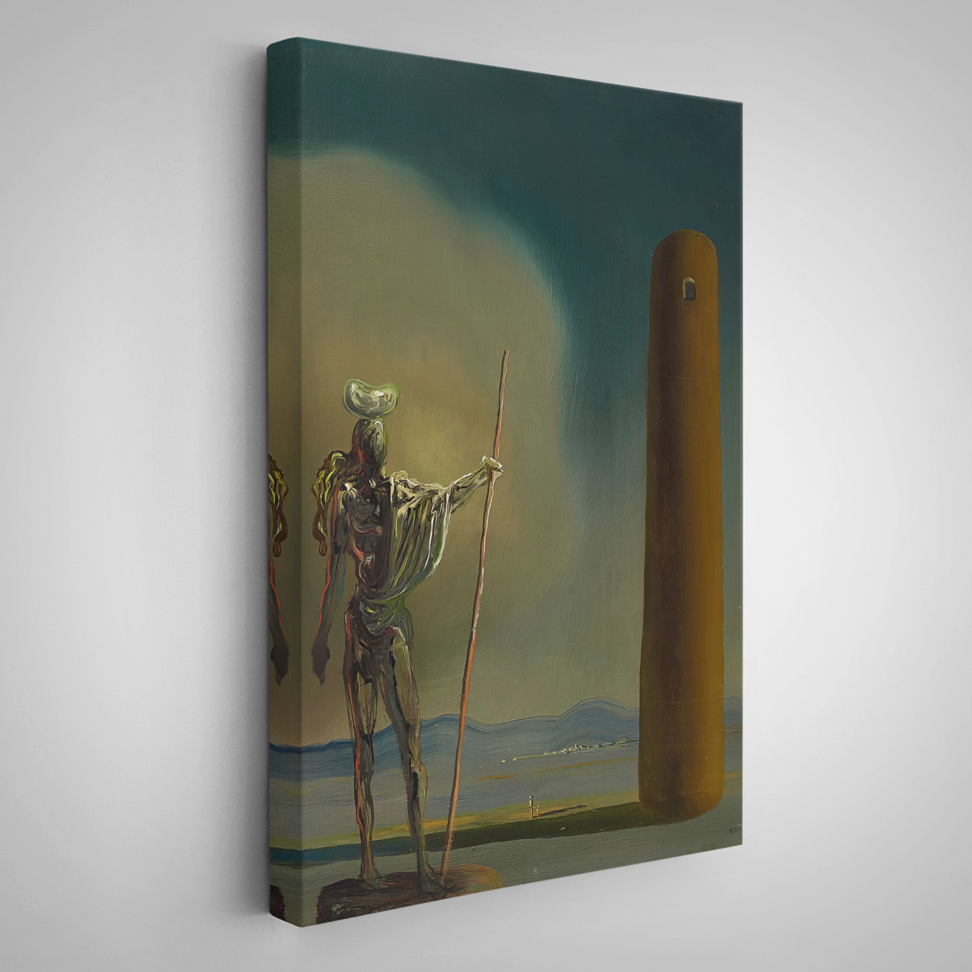 Salvador Dali - Kuledeki Şövalye Tablosu - Le cavalier a la tour