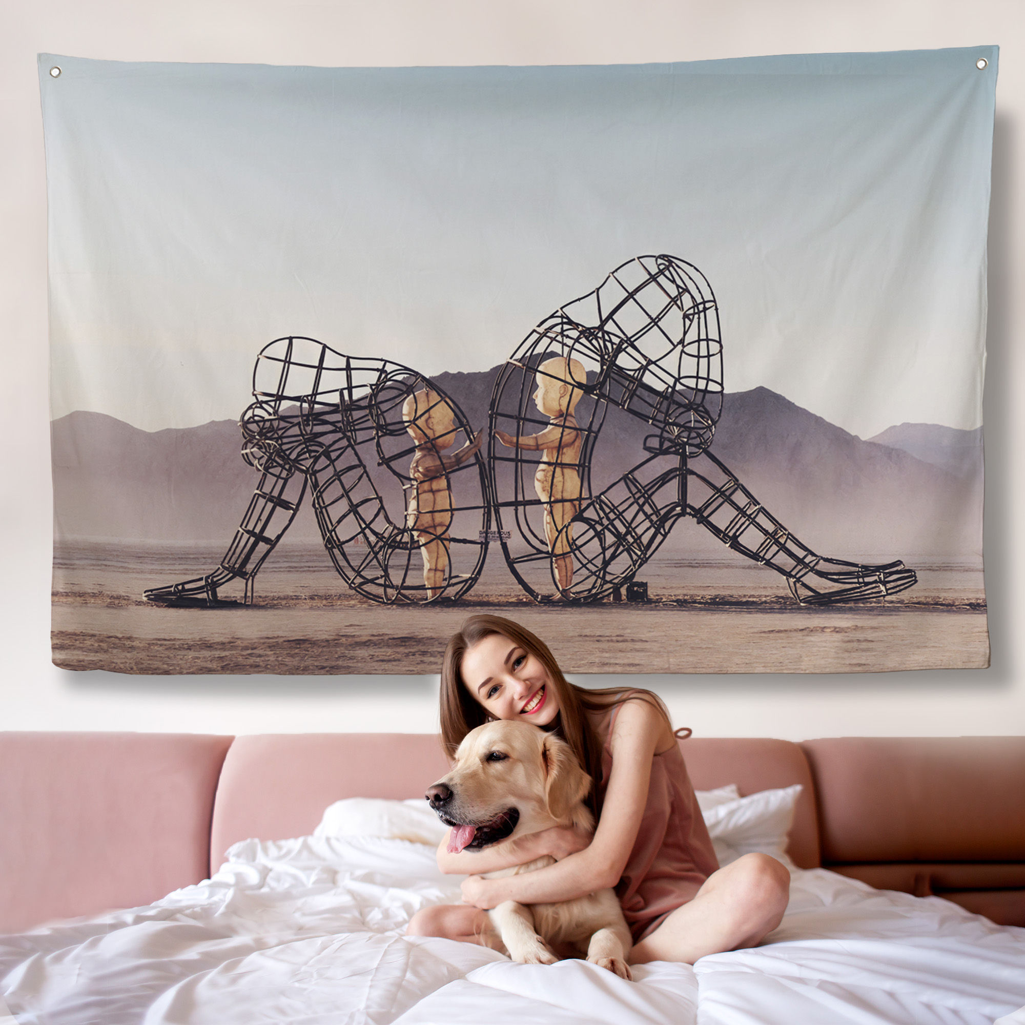 Ejderhanın Kaşındaki Savaşçı Kanvas Örtüsü