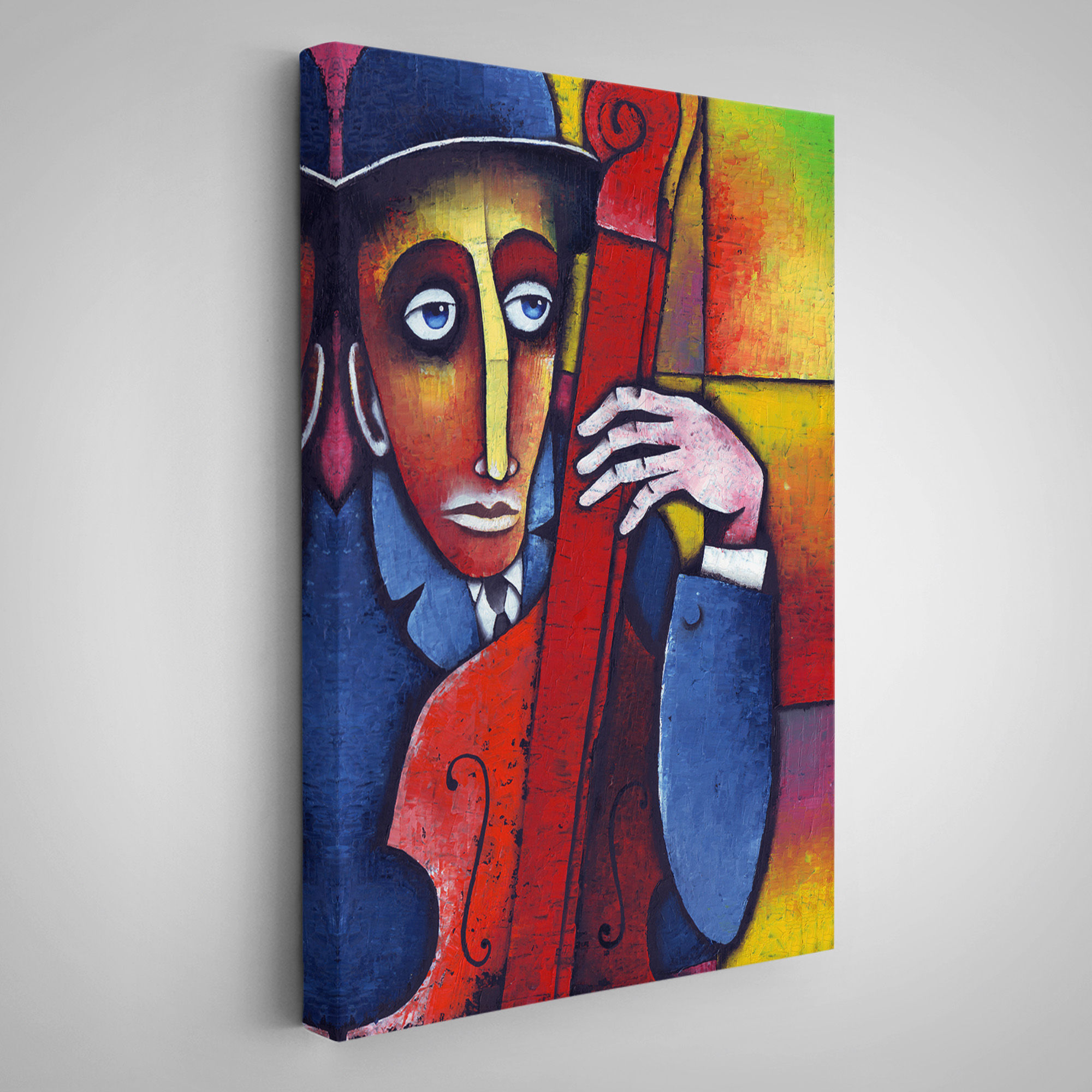 Çello Çalan Adam Duvar Tablo