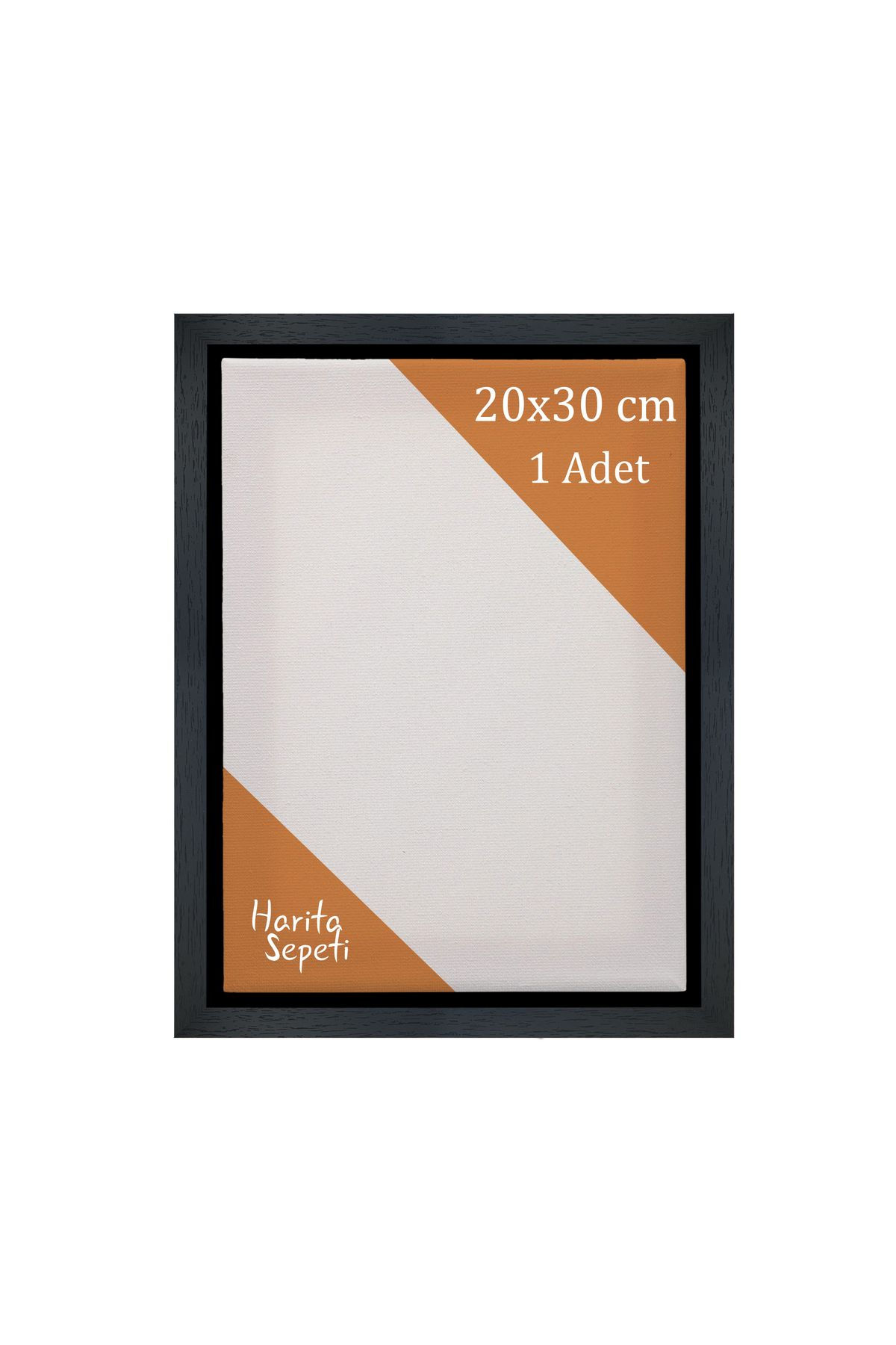 Siyah Çerçeveli 20x30 cm Boş Tuval Tablo