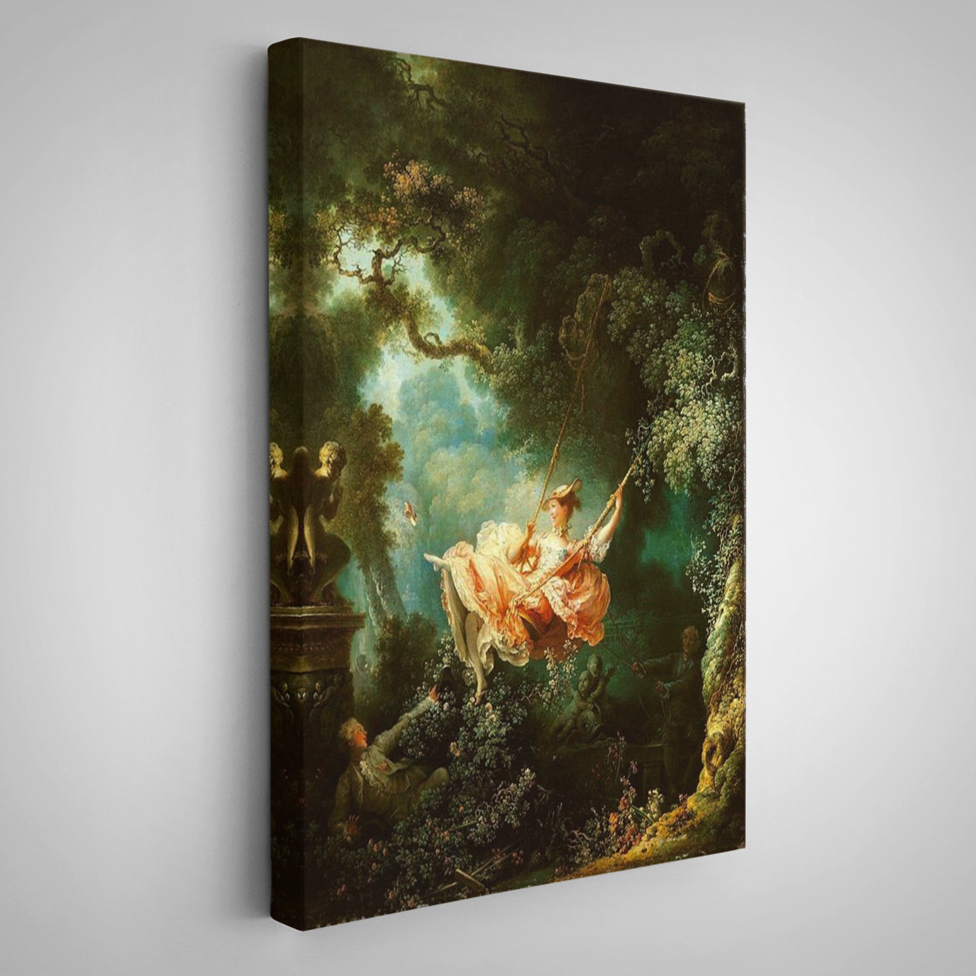 Jean-Honore Fragonard Salıncağın Mutlu Kazaları Tablosu