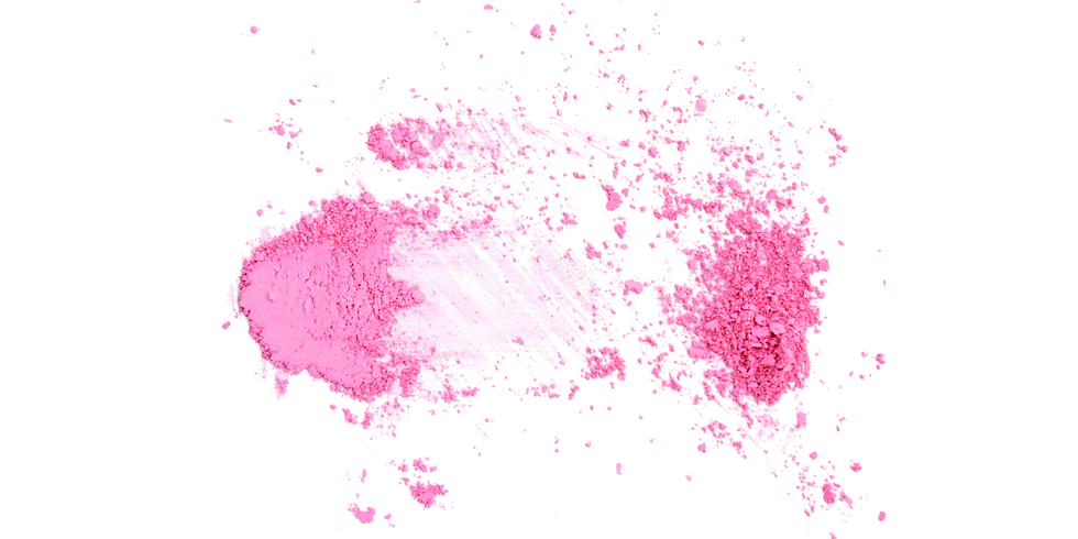 pink powder smudge