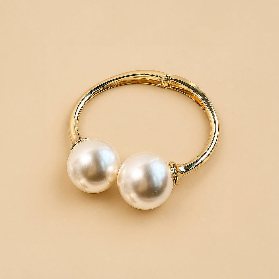 Miniatura: Bracelete Duo Pérolas