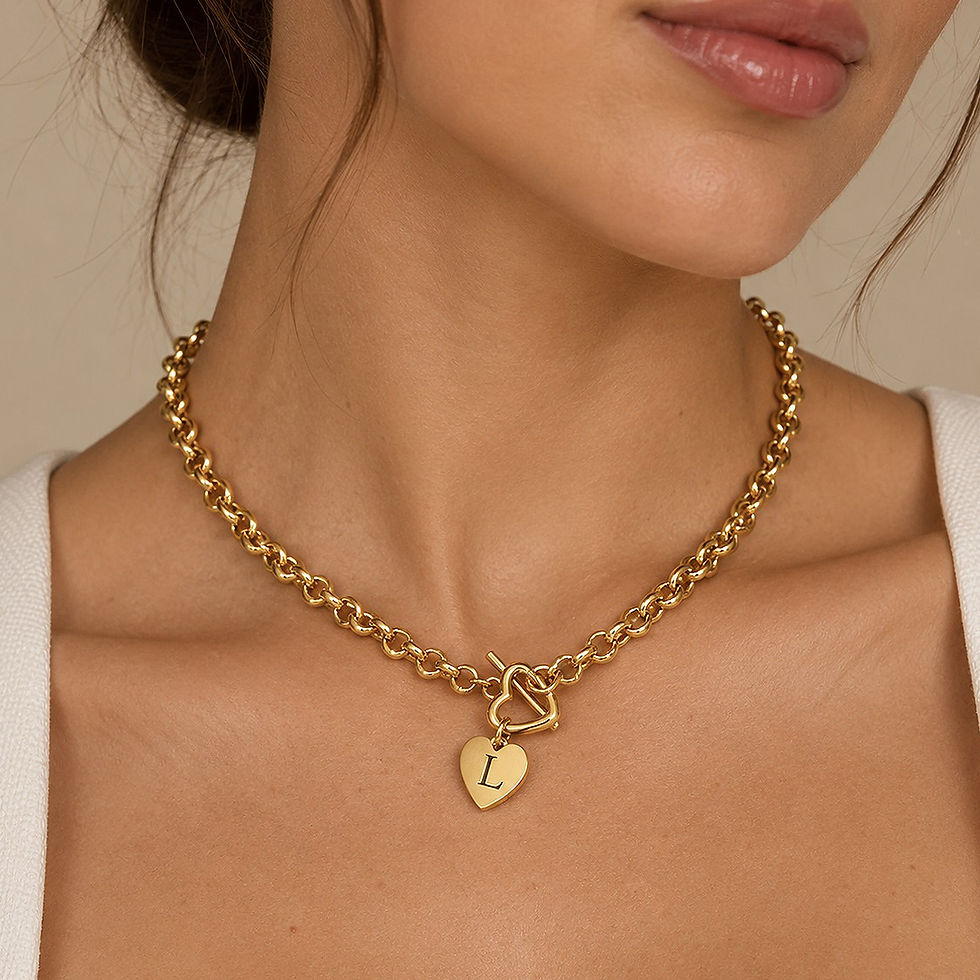 Miniatura: Colar Heart Inicial