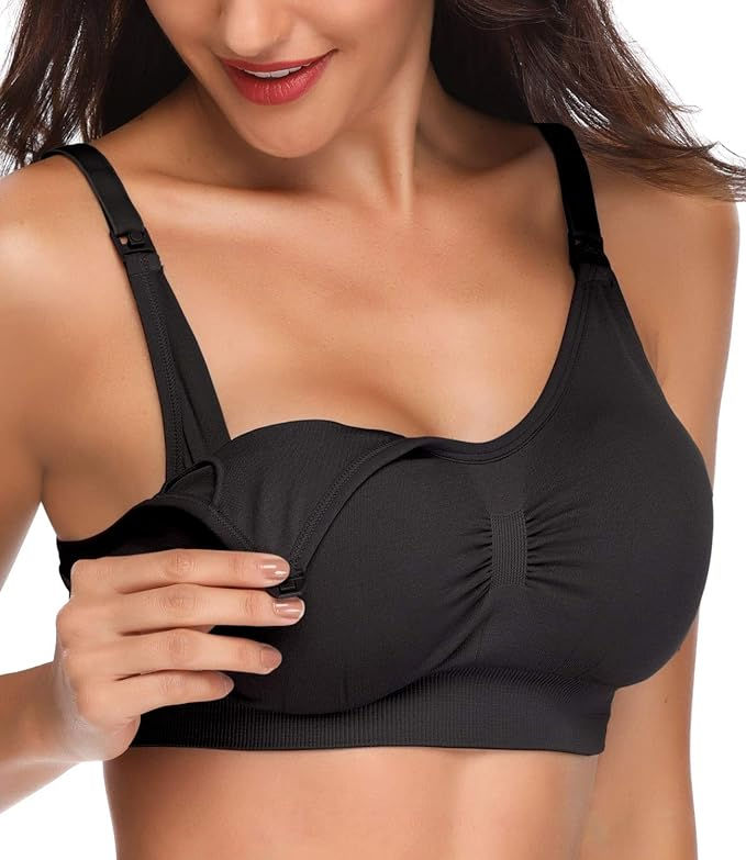 Brassiere para embarazo y lactancia Negro