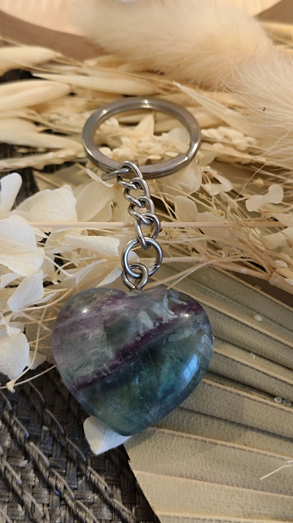 Miniature : Porte-clés en fluorine multicolore