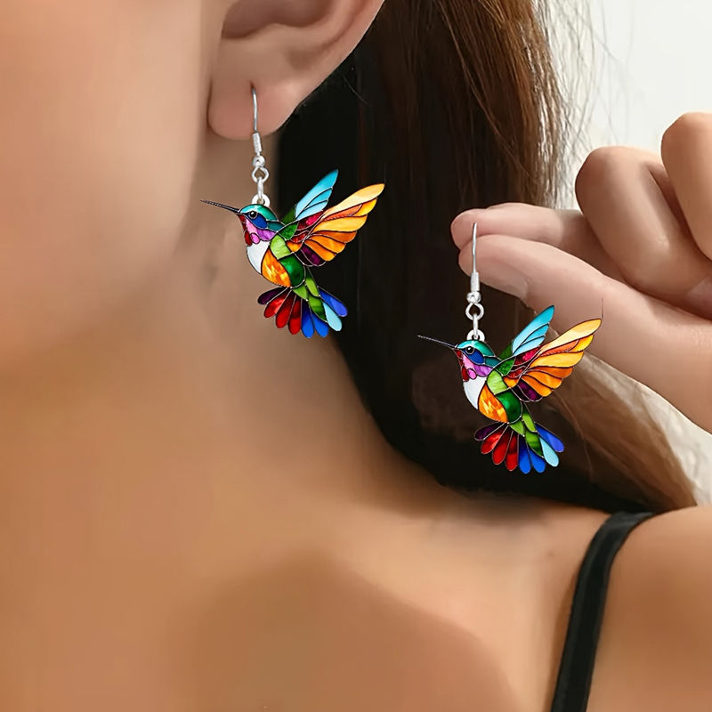Aurora Hummingbird Earrings