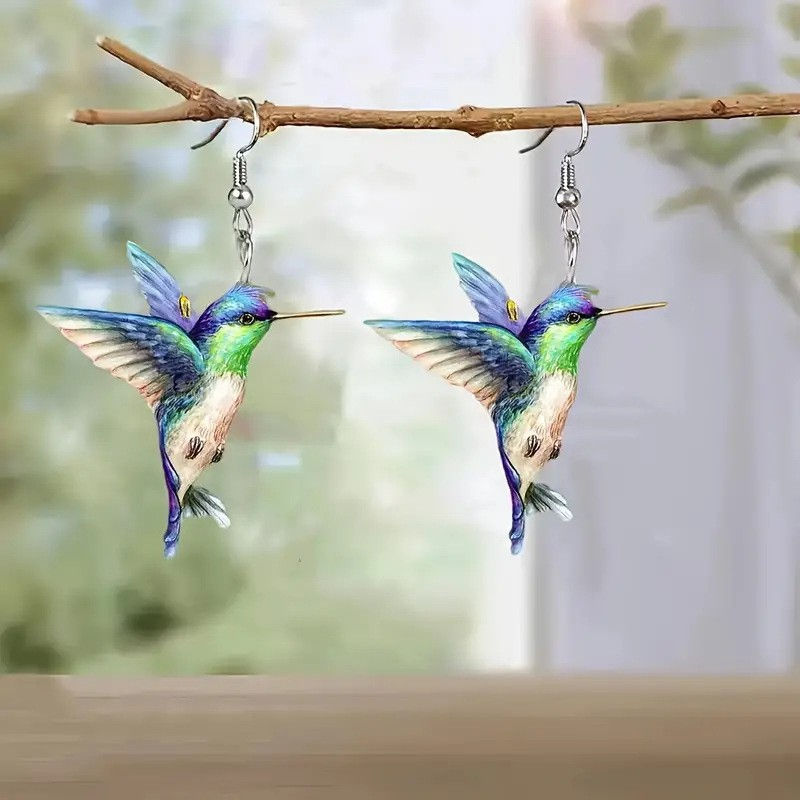 Thumbnail: Aurora Hummingbird Earrings