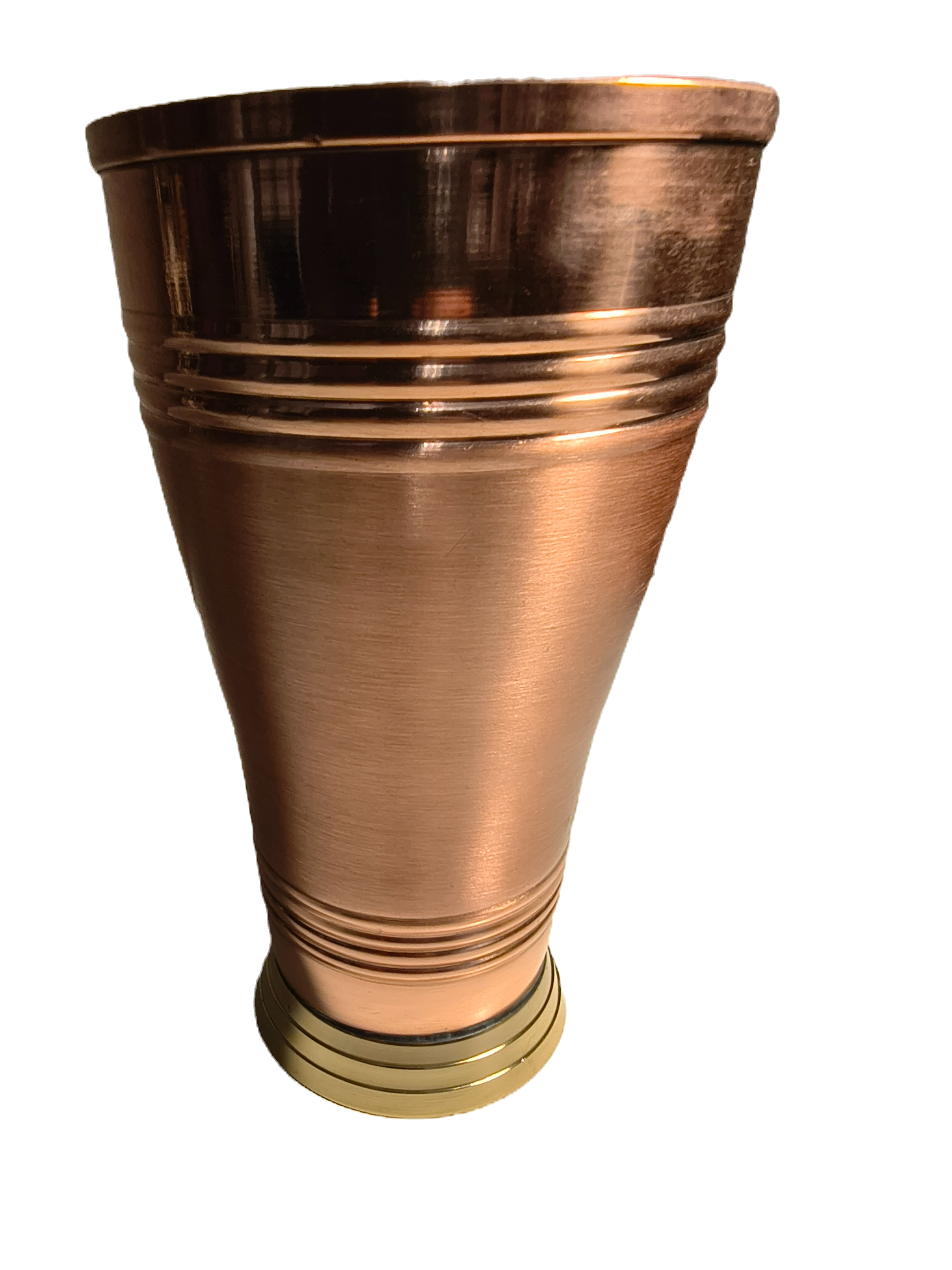 Copper Glass Traditional Copper Drinking Tumbler (Plain or Hammered Design)