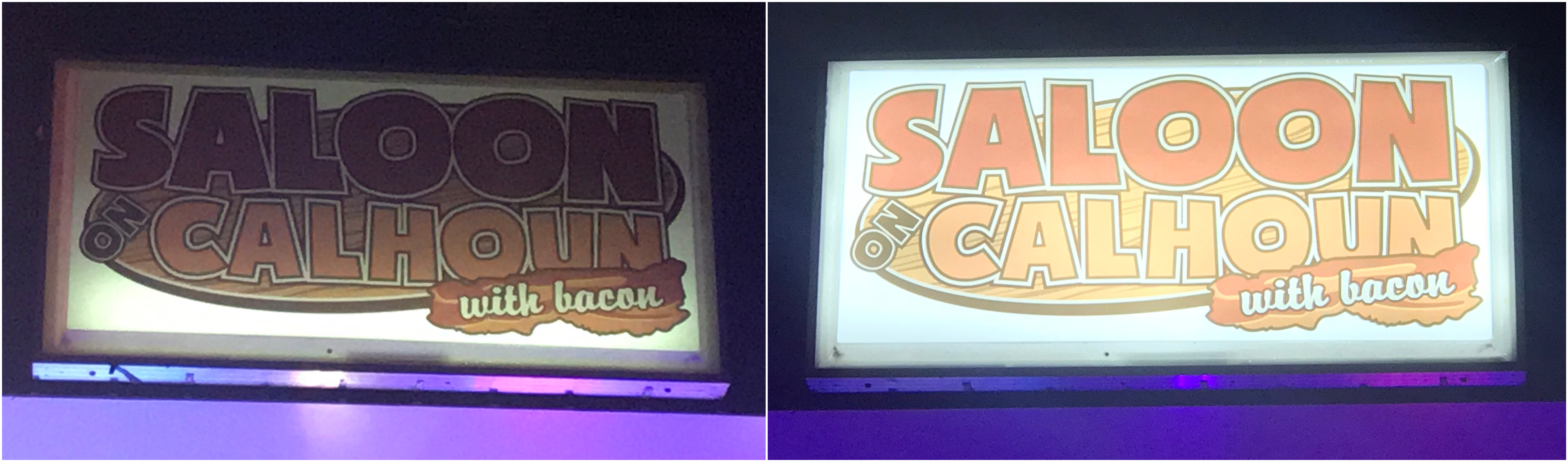 Sign converted to LED