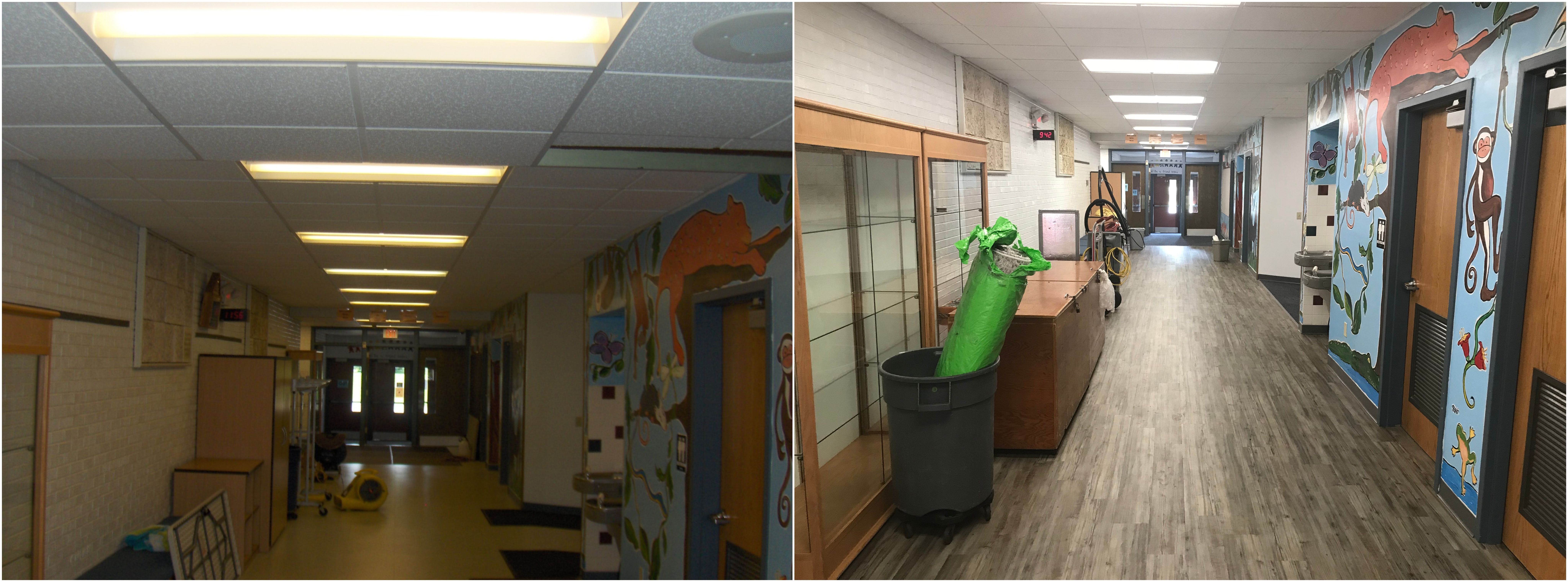 Hallway Pre and Post LED