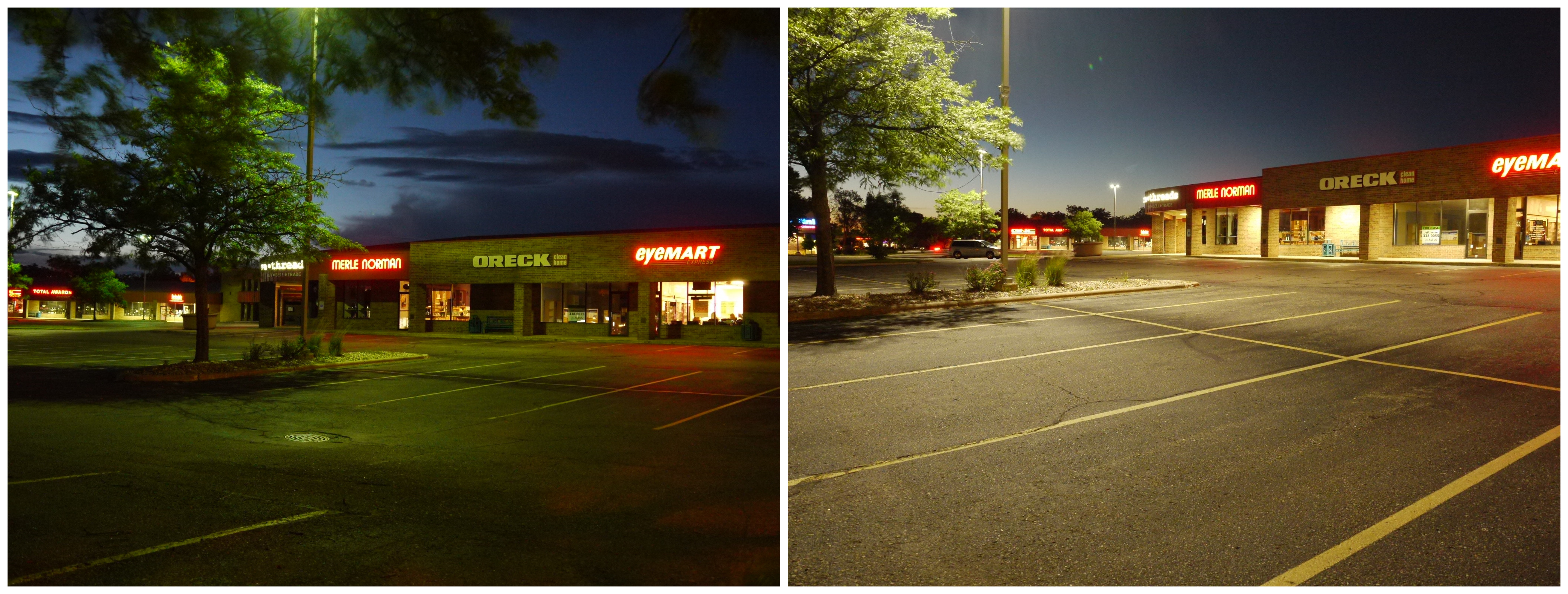 LED lighting adds security