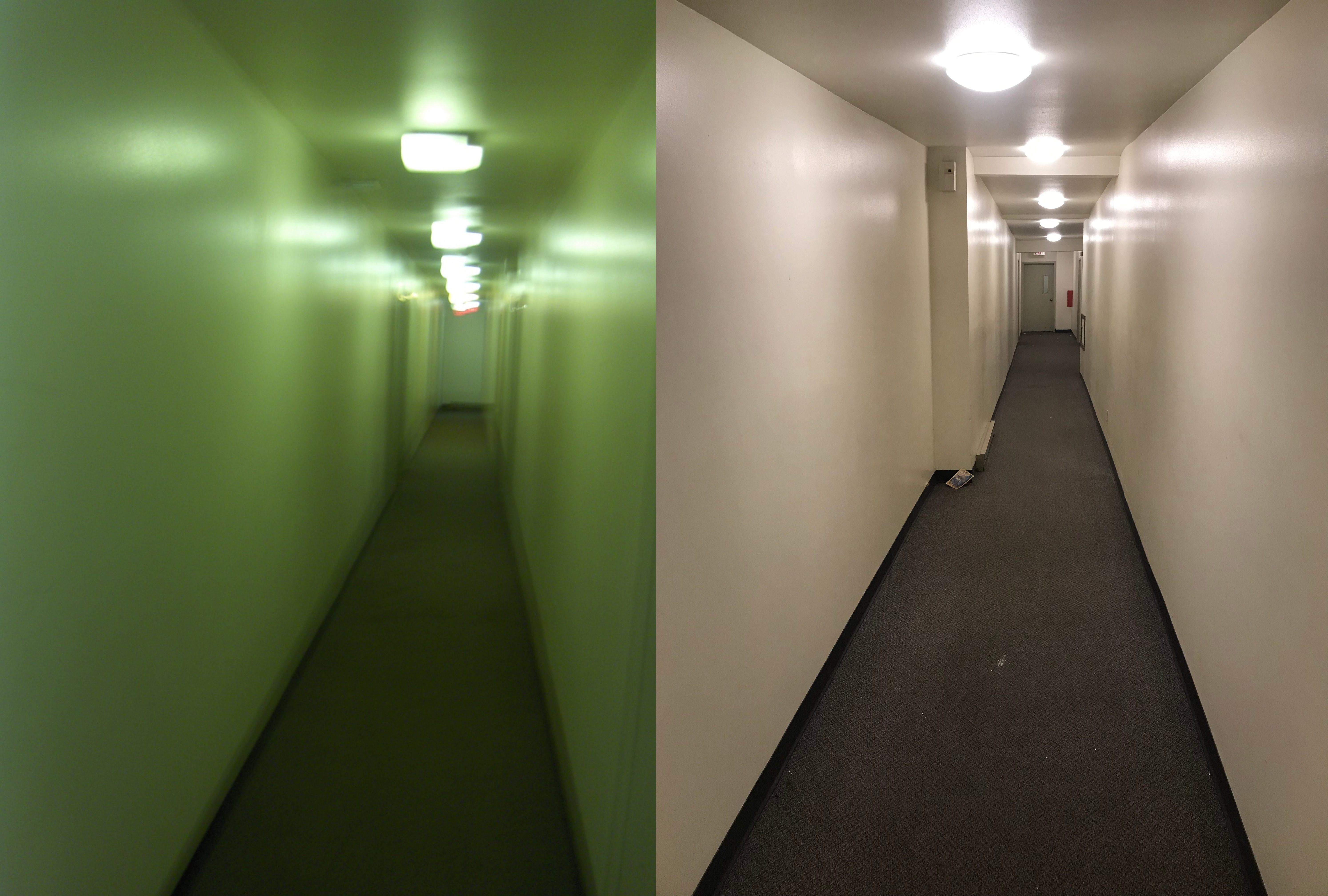PL to LED Hallway pre and post