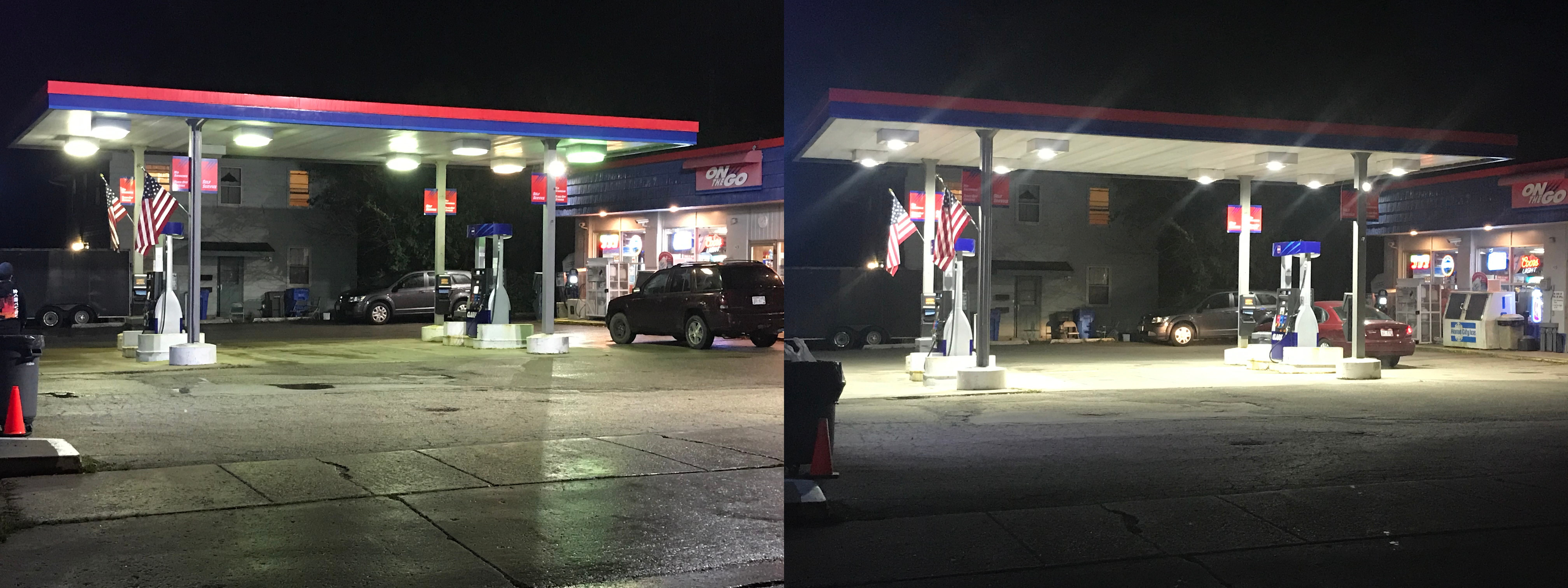 Gas Station Canopy Pre and Post