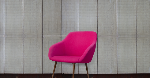 Pink armchair
