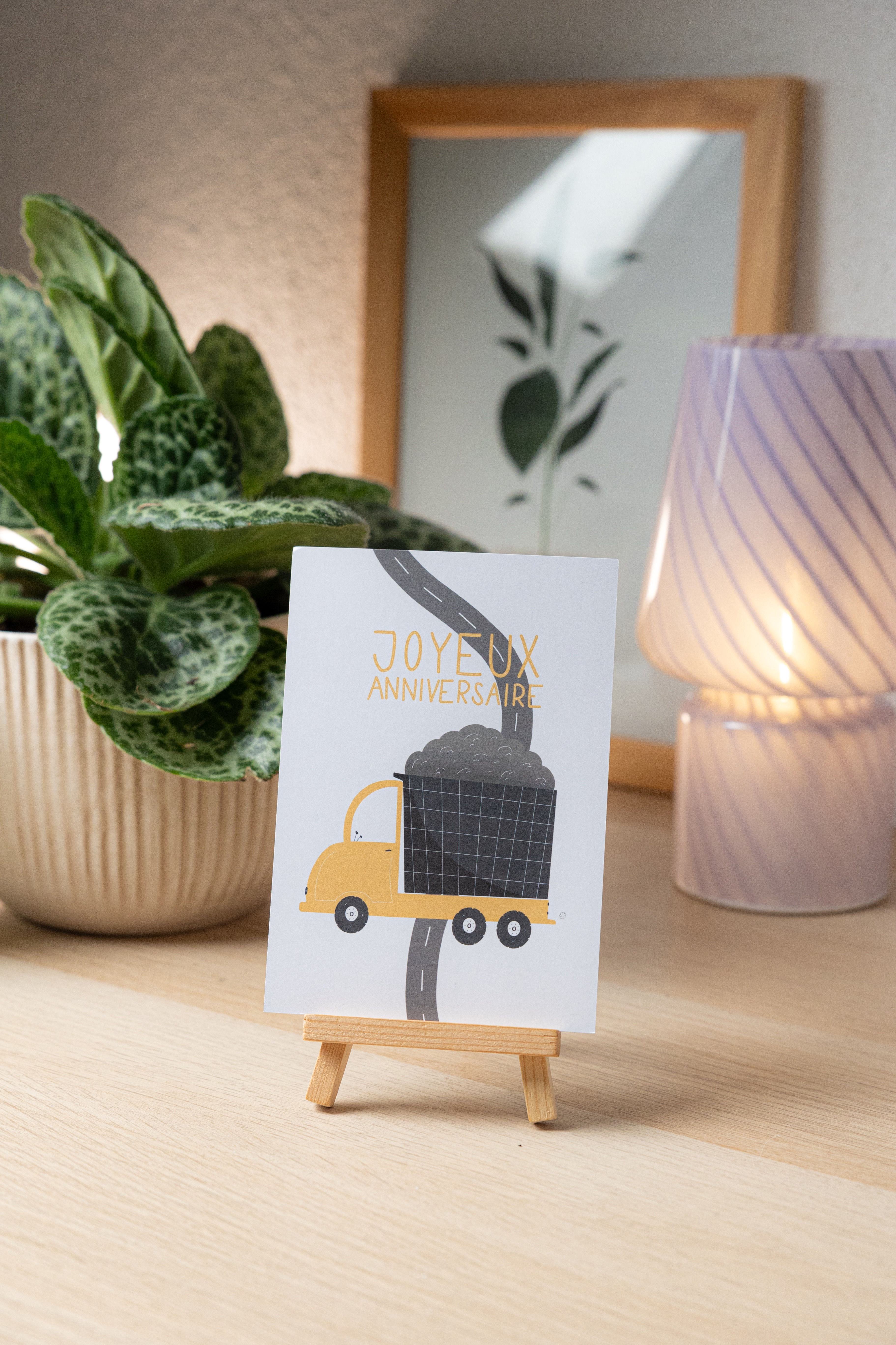 Carte "Camion anniversaire"