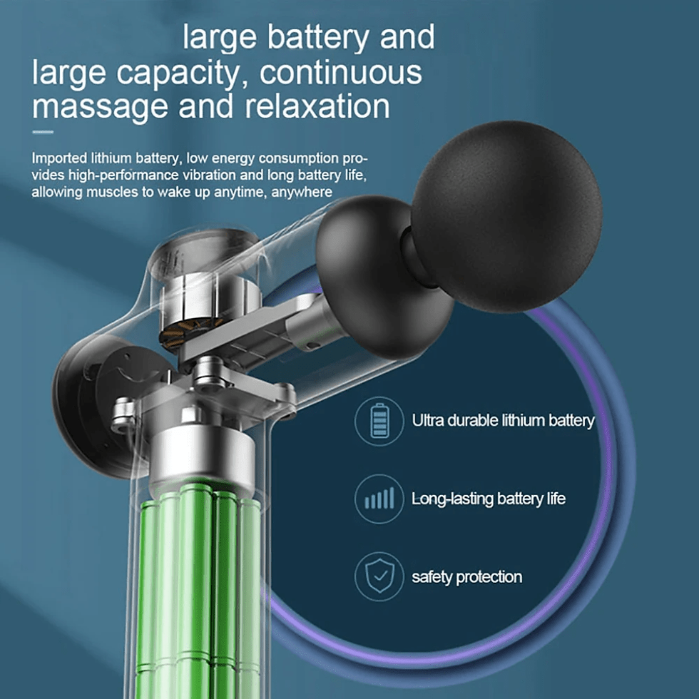 Thumbnail: Portable Fascia Gun Vibration Massage Gun For Body Neck Back Deep Muscle Relaxat