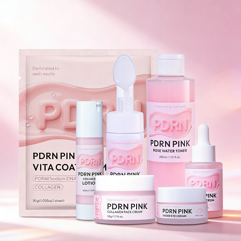 Thumbnail: PDRN Pink Skincare Set Salmon Dna Collagen Vita Coating Mask Lift Firm Skin Make