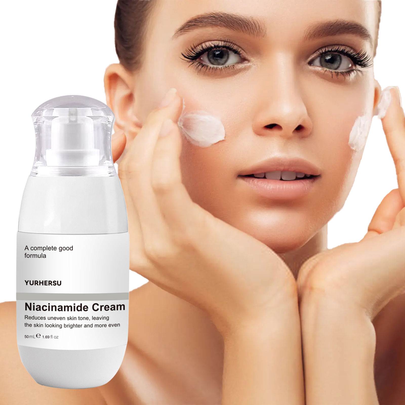 Niacinamide face cream, minimizes pores, moisturizes, suitable for oily skin, ef