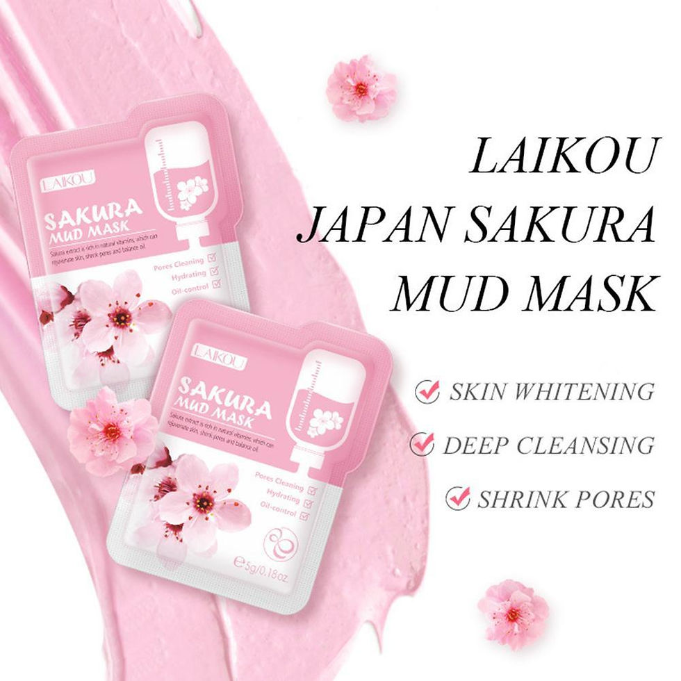 Thumbnail: 12pcs Sakura Mud mask Brightening Hydrating Face Mask Luminious Skin Clean Facia