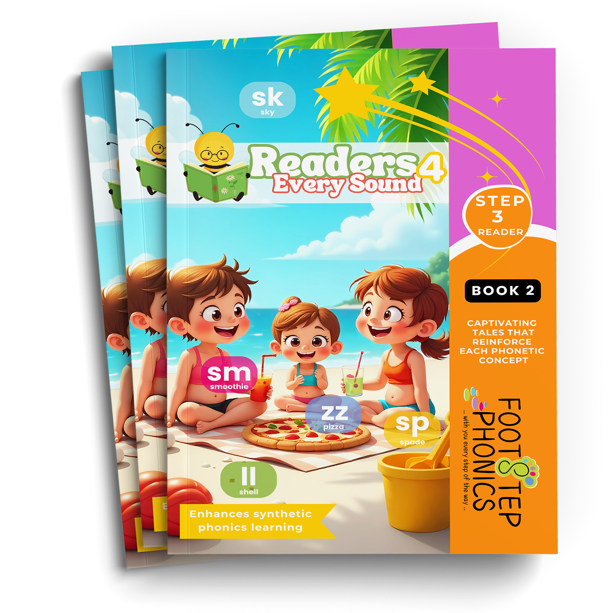 FootStep Phonics Step 3, Book 2 Reader - Consonant Digraphs