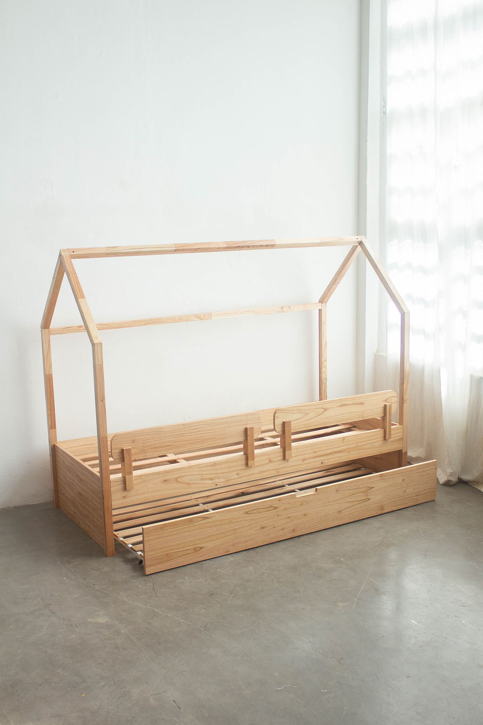 Miniatura: Cama Casita con carro