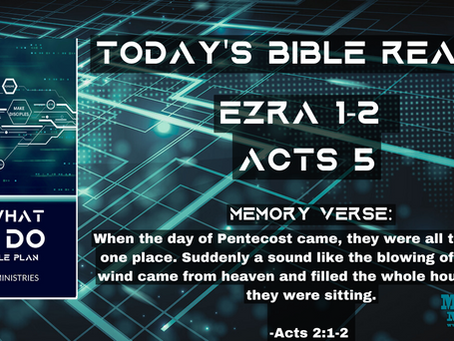 May 6 Bible Reading Plan 