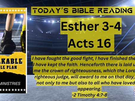 May 20 Bible Reading Plan