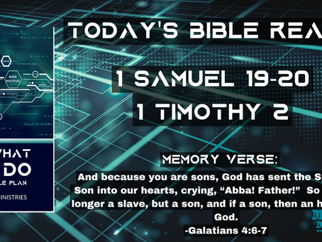 June 14 Bible Reading Plan