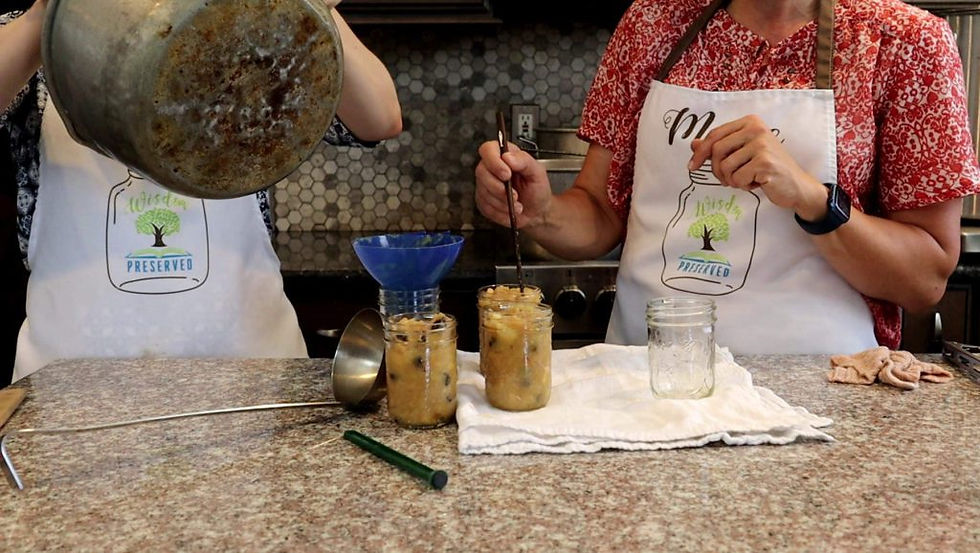 Fill your jars with Apple Cinnamon Conserve.