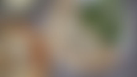 Pizza slices on a table with a cheesy calzone, sprinkled with herbs, served alongside fresh spinach and mushroom salad.