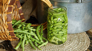 a simple way to preserve the fresh flavor and tender texture of garden-grown green beans.