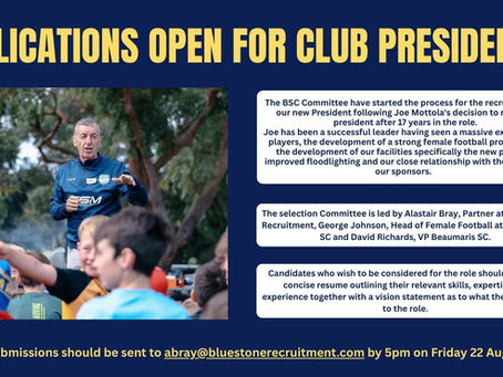 Now Accepting Applications for BSC President Role