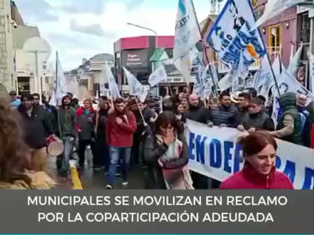 MOVILIZACIÓN EN USHUAIA POR LA COPARTICIPACIÓN