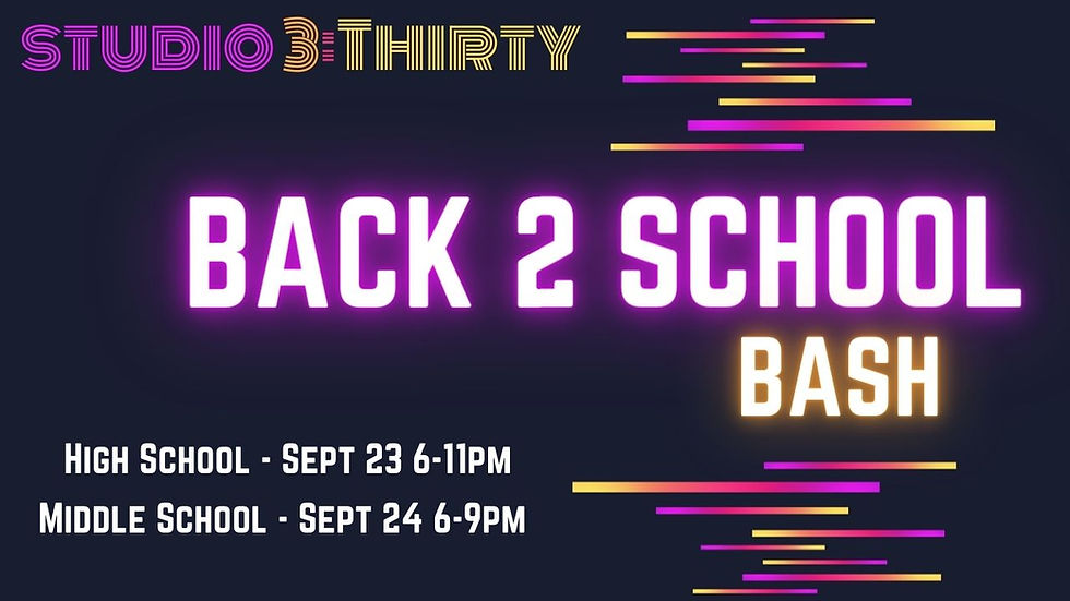 Back 2 School Bash