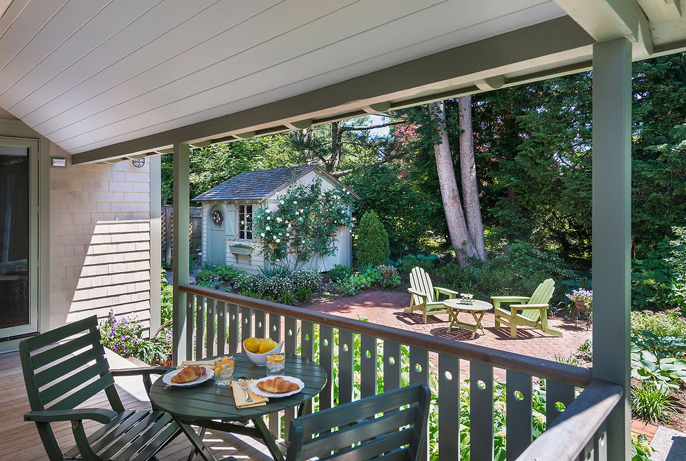 Under the porch