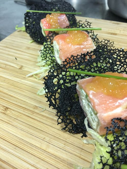 Salmon & Cream Cheese Roulade