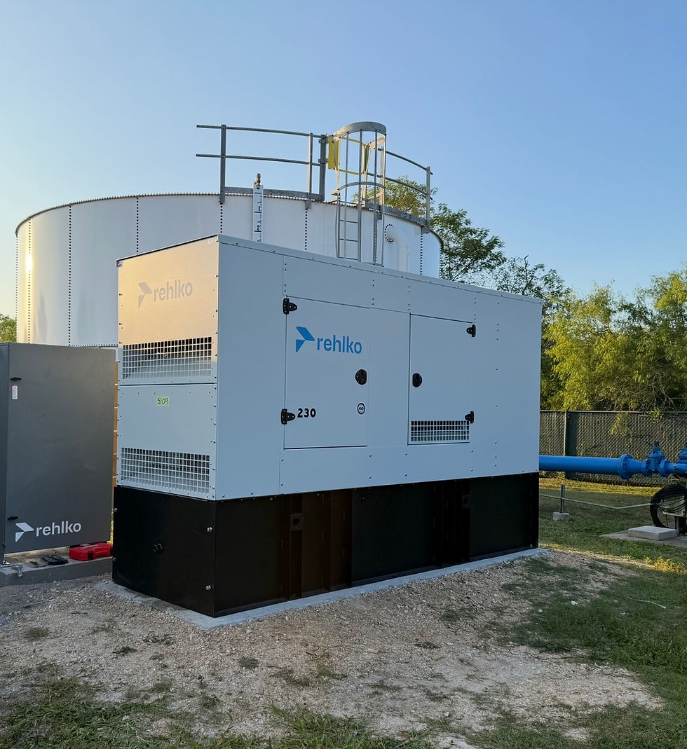 230 kW diesel generator installation Kingsville